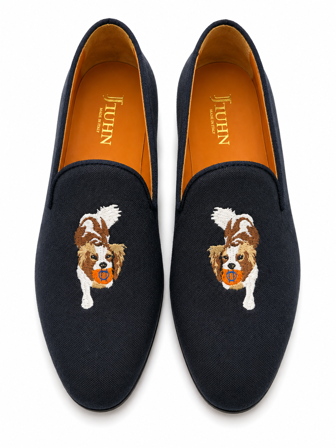 Navy Linen Cavalier Loafer