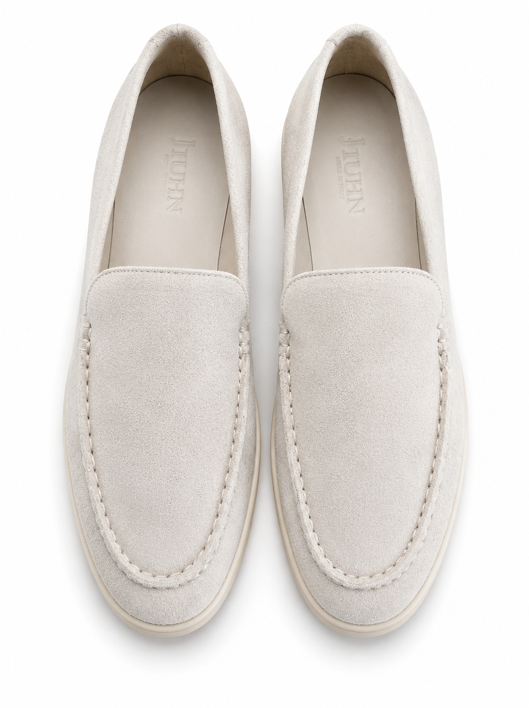 Cream Suede Loafer