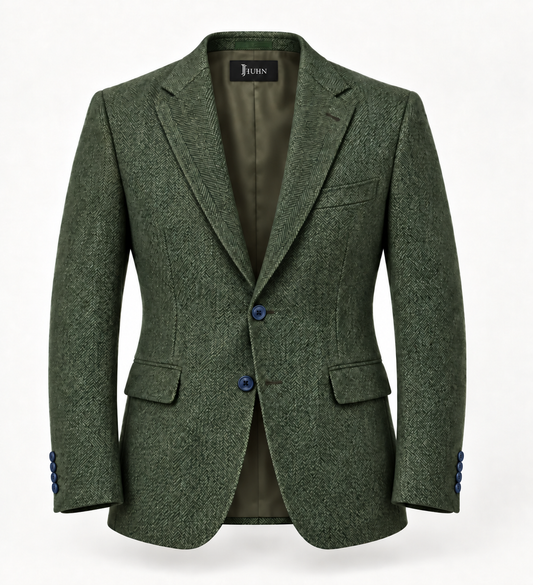 Hunter Green Tweed Jacket