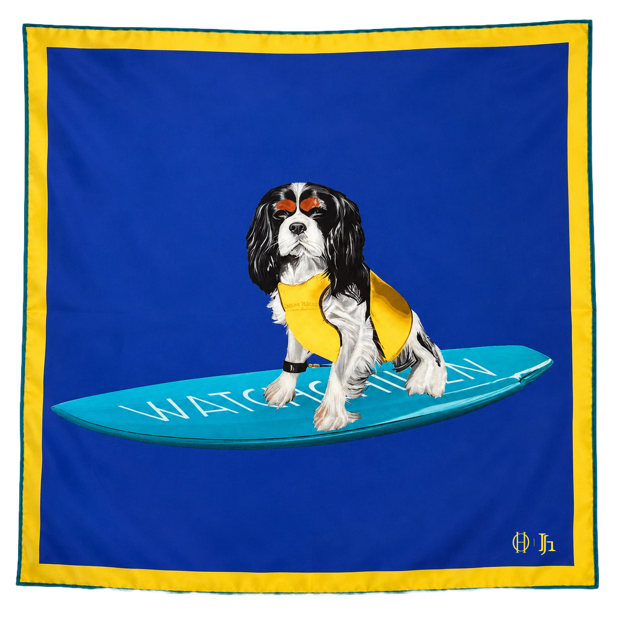 Surf Bond Silk Pocket Square