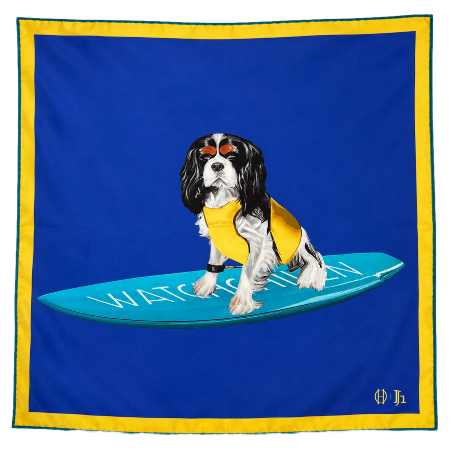 Surf Bond Silk Pocket Square