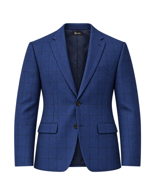 The Pierce Jacket – Blue windowpane